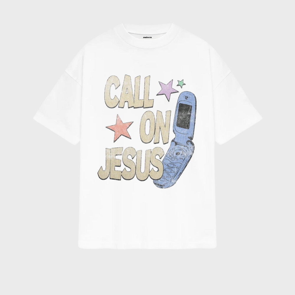 Camiseta Call on Jesus White