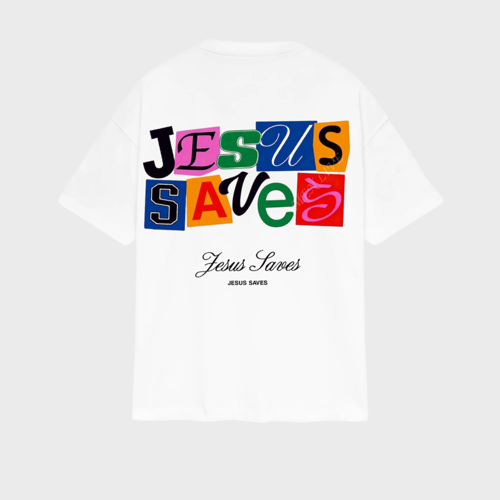 Camiseta Jesus Saves Color