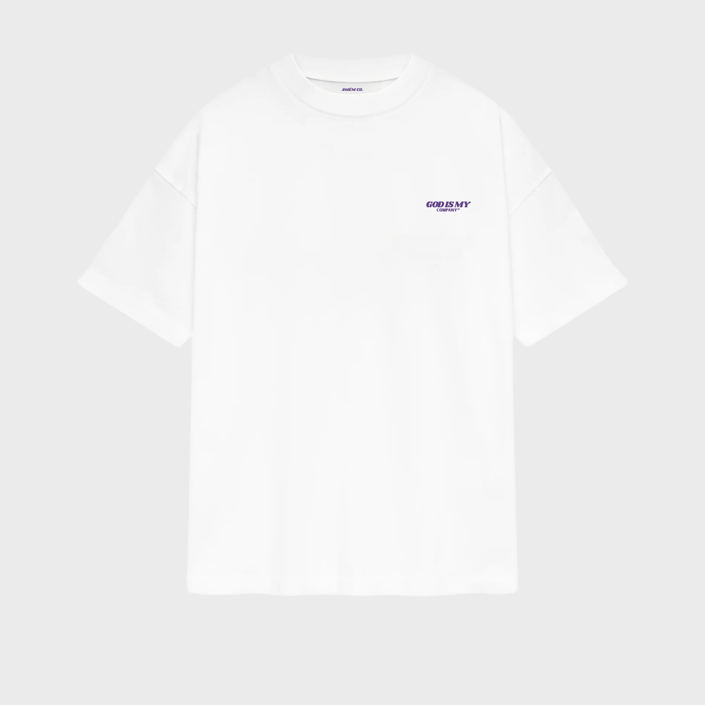 Camiseta God Is My Company Roxo