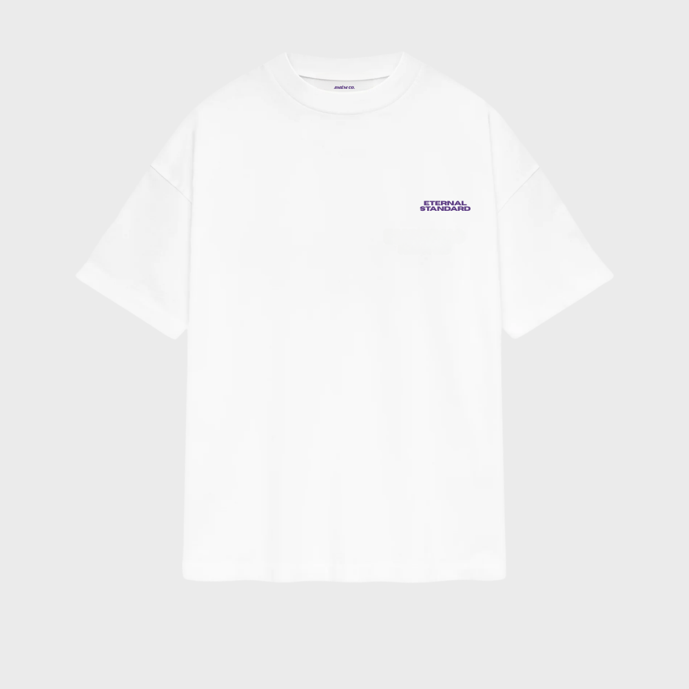 Camiseta Eternal Branco e Roxo
