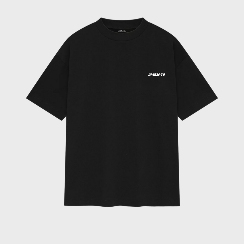 Camiseta Amem Co Minimal Preto