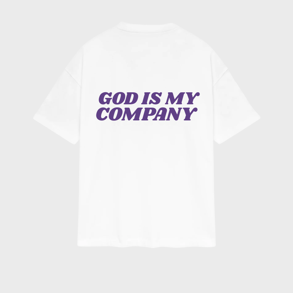 Camiseta God Is My Company Roxo